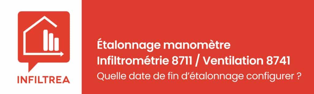 l’étalonnage du manomètre en infiltrométrie 8711